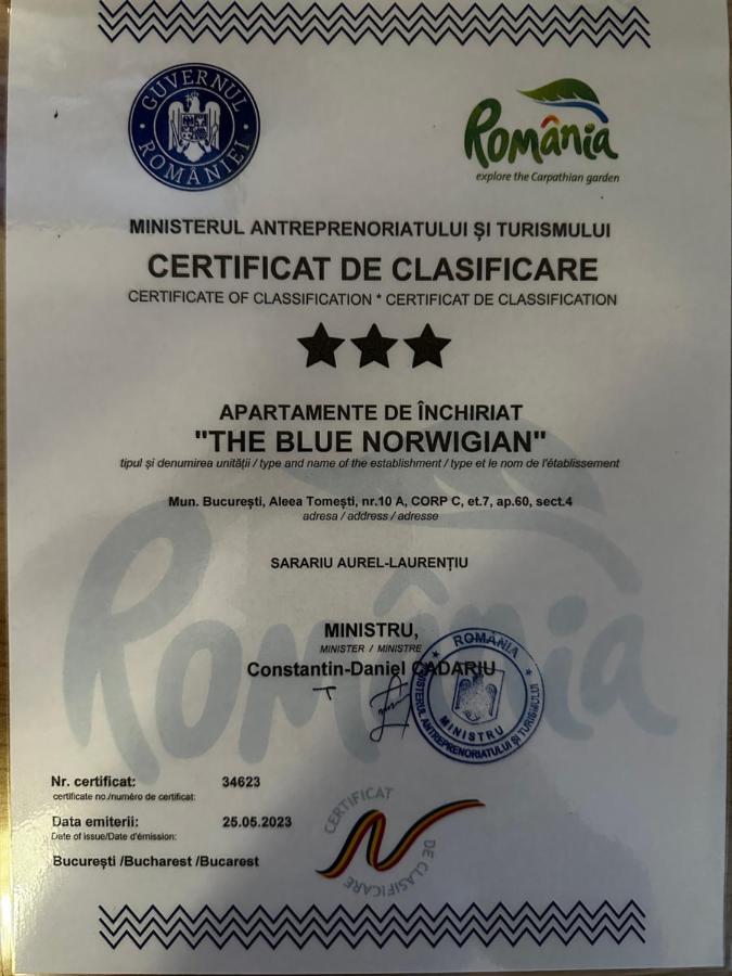 Apartamento The Blue Norwegian House Bucarest Exterior foto